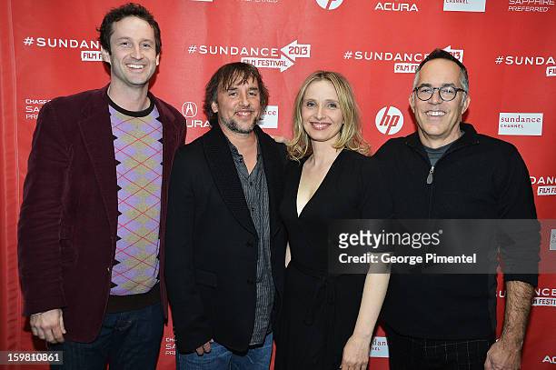 Sundance Film Festival Director of Programming Trevor Groth, director Richard Linklater, actress Julie Delpy and Sundance Film Festival Director John...