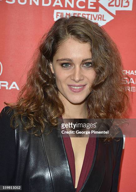 Actress Ariane Labed attends the "Before Midnight" premiere at Eccles Center Theatre during the 2013 Sundance Film Festival on January 20, 2013 in...