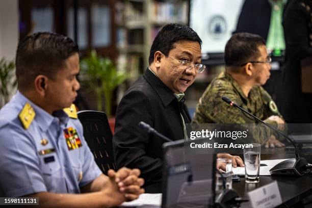 Commodore Jay Tarriela , Philippine Coast Guard spokesperson for the West Philippine Sea, Jonathan Malaya , spokesperson for the National Security...