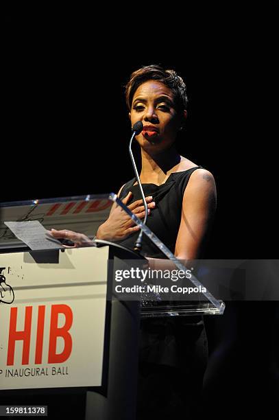 Rapper MC Lyte attends The Hip Hop Inaugural Ball II sponsored by Heineken USA at Harman Center for the Arts on January 20, 2013 in Washington, DC.