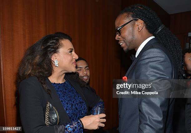 Rapper 2 Chainz and Marsha Ambrosius attend The Hip Hop Inaugural Ball II sponsored by Heineken USA at Harman Center for the Arts on January 20, 2013...