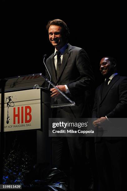 Heineken USA Chief Executive Officer and President Dolf van den Brink speaks at The Hip Hop Inaugural Ball II sponsored by Heineken USA at Harman...