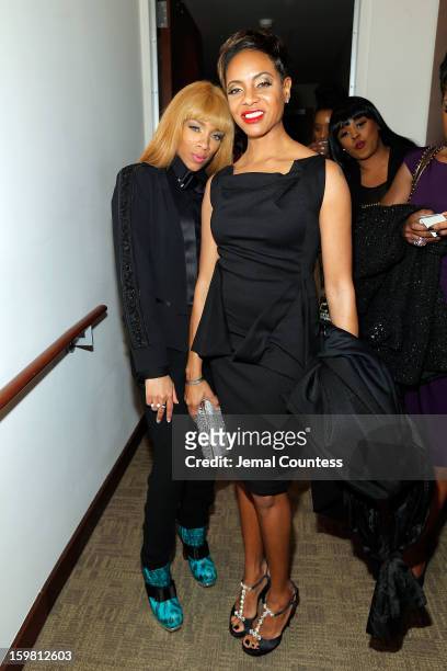 Rapper Lil Mama and rapper/actress MC Lyte attend The Hip-Hop Inaugural Ball II at Harman Center for the Arts on January 20, 2013 in Washington, DC.