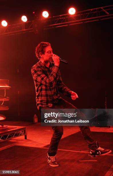 Recording Artist Matisyahu performs onstage at Star Bar on January 20, 2013 in Park City, Utah.