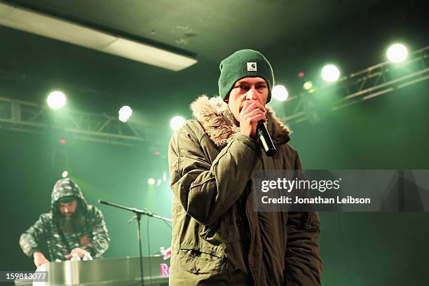Recording Artist Matisyahu performs onstage at Star Bar on January 20, 2013 in Park City, Utah.