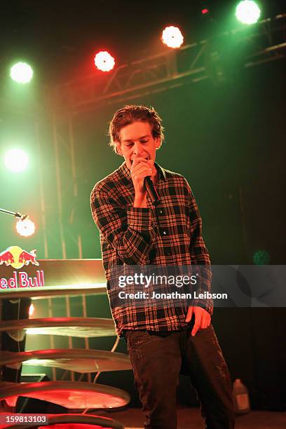 Recording Artist Matisyahu performs onstage at Star Bar on January 20, 2013 in Park City, Utah.