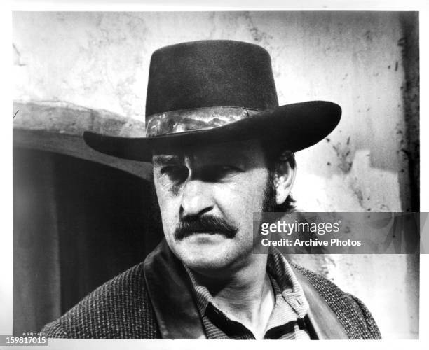 Victor French in a scene from the film 'Charro!', 1969.