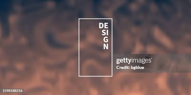 brown abstract background with blurred fluid shapes - dark marble texture stock illustrations