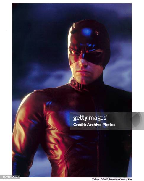 Ben Affleck publicity portrait for the film 'Daredevil', 2003.