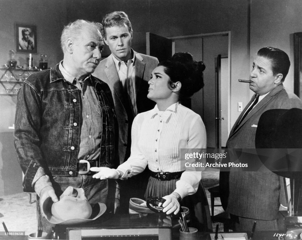 Harve Presnell watches as Connie Francis pleads her case in a scene ...