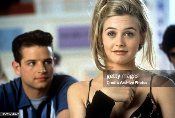 Justin Walker and Alicia Silverstone in a scene from the film 'Clueless', 1995.