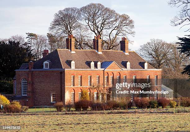 General view of the front of Anmer Hall on the Sandringham Estate on January 13, 2013 in King's Lynn, England. It has been reported that Queen...