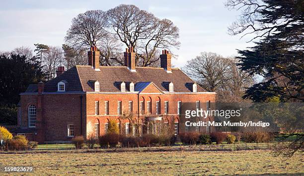 General view of the front of Anmer Hall on the Sandringham Estate on January 13, 2013 in King's Lynn, England. It has been reported that Queen...