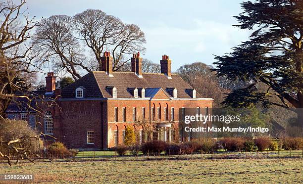 General view of the front of Anmer Hall on the Sandringham Estate on January 13, 2013 in King's Lynn, England. It has been reported that Queen...