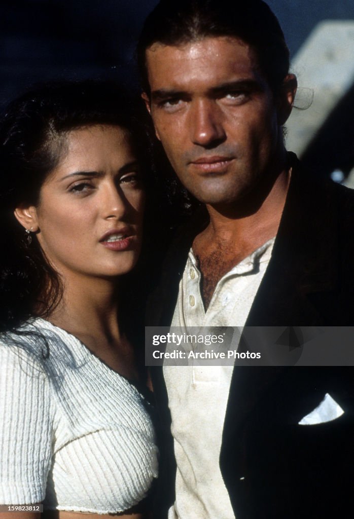 Antonio Banderas and Salma Hayek in a scene from the film News