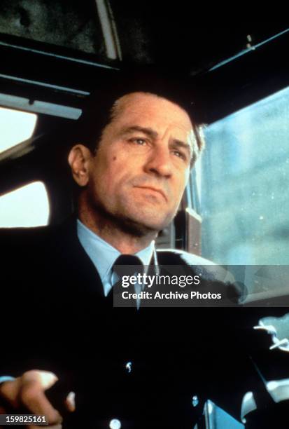 Robert De Niro driving a bus in a scene from the film 'A Bronx Tale', 1993.