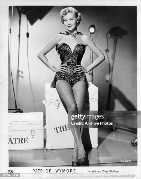 Patrice Wymore in publicity portrait for the film 'She's Back On Broadway', 1953.