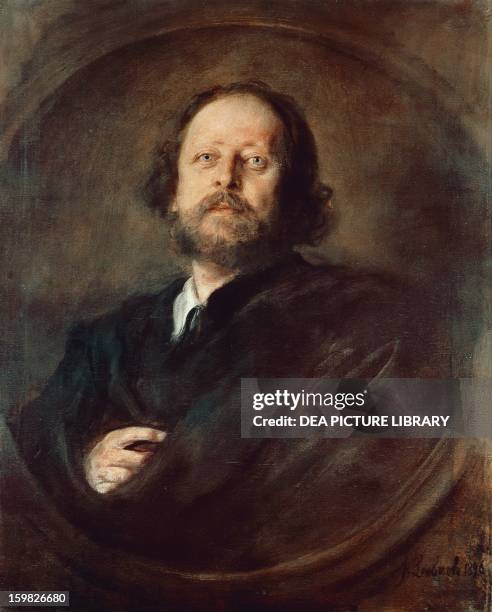 Portrait of Paul Johann Ludwig von Heyse , Nobel Prize for Literature in 1910. Dresda, Gemäldegalerie Neue Meister