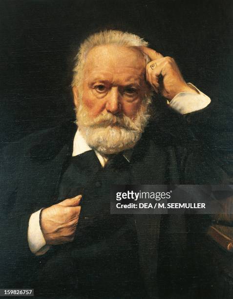 Portrait of Victor Hugo , French poet and writer. Painting by Leon Bonnat . Paris, Maison De Victor Hugo