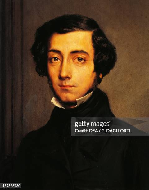 Portrait of Charles-Henri-Alexis de Tocqueville Clerel , French philosopher and historian. Painting by Theodore Chasseriau . Versailles, Château De...