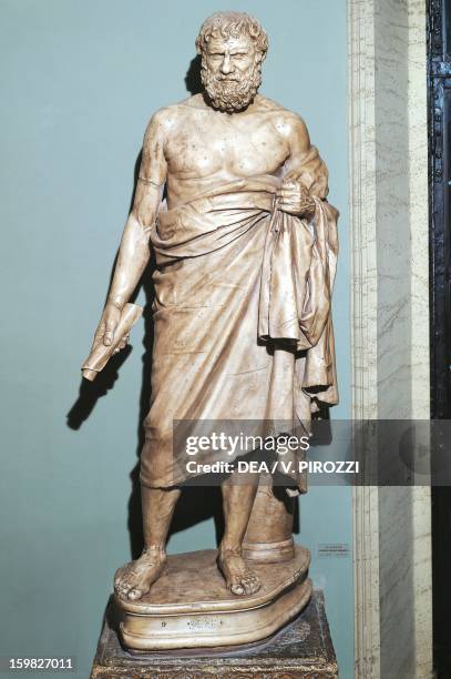 Statue of Zeno of Elea..., Foto jornalística