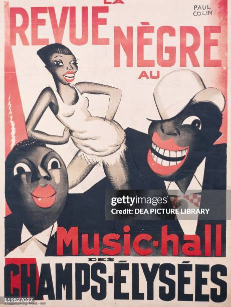 Posters of La Revue Negre au music-hall des Champs Elysees illustration by Paul Colin . France, 20th century. Paris, Musée De La Publicité