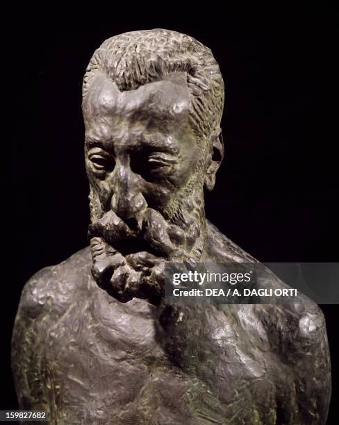 Bust of Anatole France , French writer, by Emile-Antoine Bourdelle . Venice, Galleria Internazionale D'Arte Moderna Di Ca' Pesaro