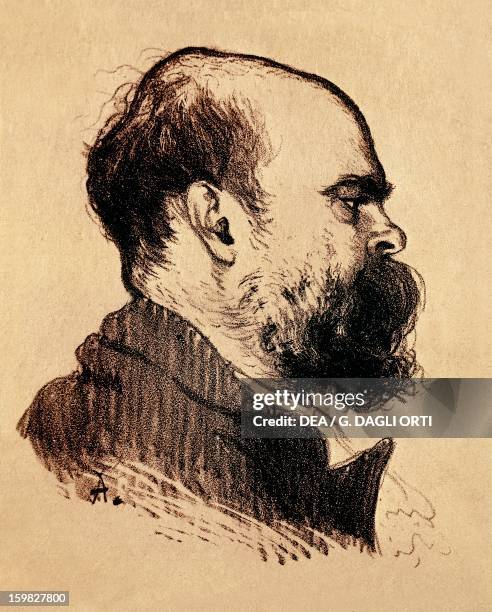 Portrait of Paul Verlaine , French poet. Painting by Louis Anquetin . Albi, Musée Toulouse-Lautrec