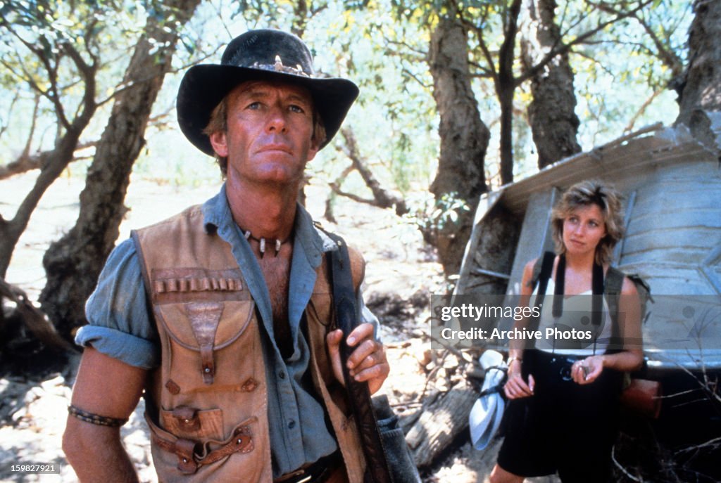 Paul Hogan And Linda Kozlowski In 'Crocodile Dundee'