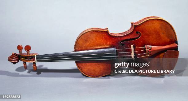 Niccolo Paganini violin, made by Antonio Stradivari . Italy, 17th-18th century. Genoa, Palazzo Tursi