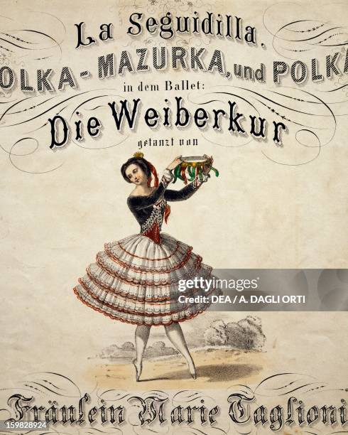 The ballerina Marie Taglioni on the title page of a collection of 19th-century polkas. Vienna, Historisches Museum Der Stadt Wien