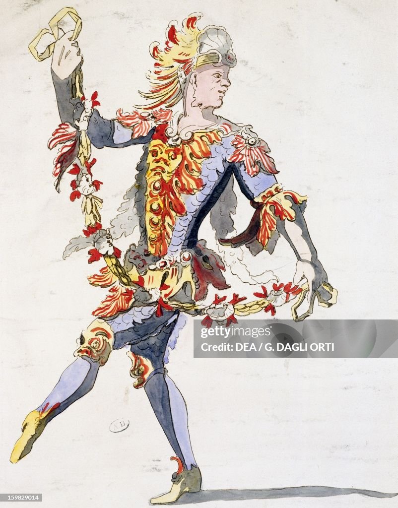 Triton's costume for the ballet of King Louis XIV. Design by Jean News  Photo - Getty Images