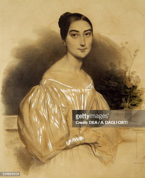 Portrait of Marie Cornelie Falcon , French soprano. Pesaro, Casa Rossini