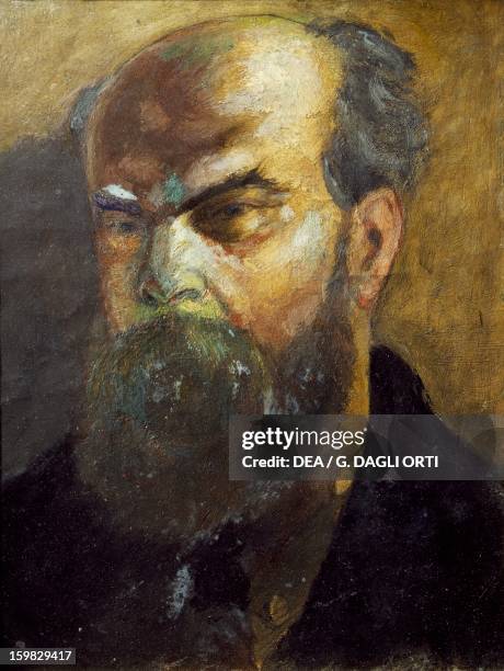 Portrait of Paul Verlaine , French poet. Painting by Frederic-Auguste Cazals . Paris, Hôtel Carnavalet