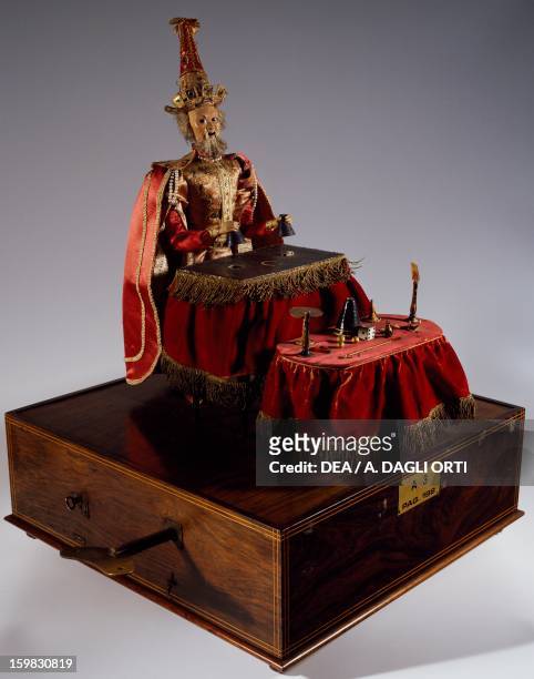Magician illusionist, music box with automaton, 1890. France, 19th century. Savio, Museo Di Strumenti Musicali Meccanici Marino Marini