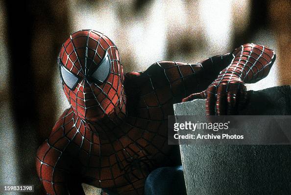 Spiderman in a scene from the film 'Spiderman', 2002. News Photo - Getty  Images