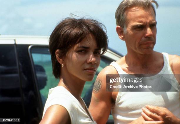 Halle Berry and Billy Bob Thornton in a scene from the film 'Monster's Ball', 2001.