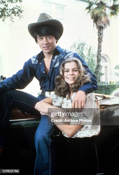 Jackie Chan and Kristine DeBell, circa 1975.