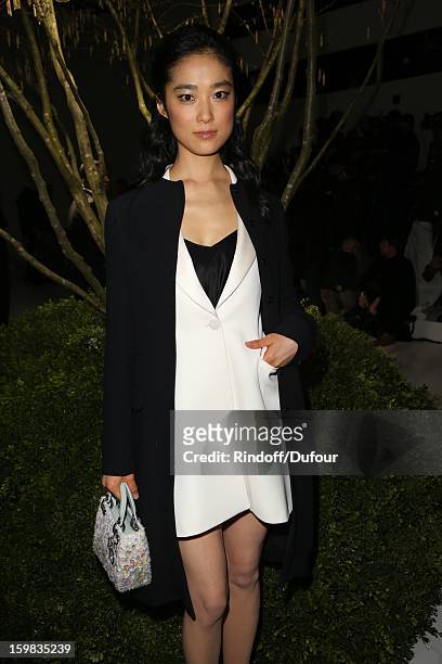 Eriko Hatsune attends the Christian Dior Spring/Summer 2013 Haute-Couture show as part of Paris Fashion Week at on January 21, 2013 in Paris, France.