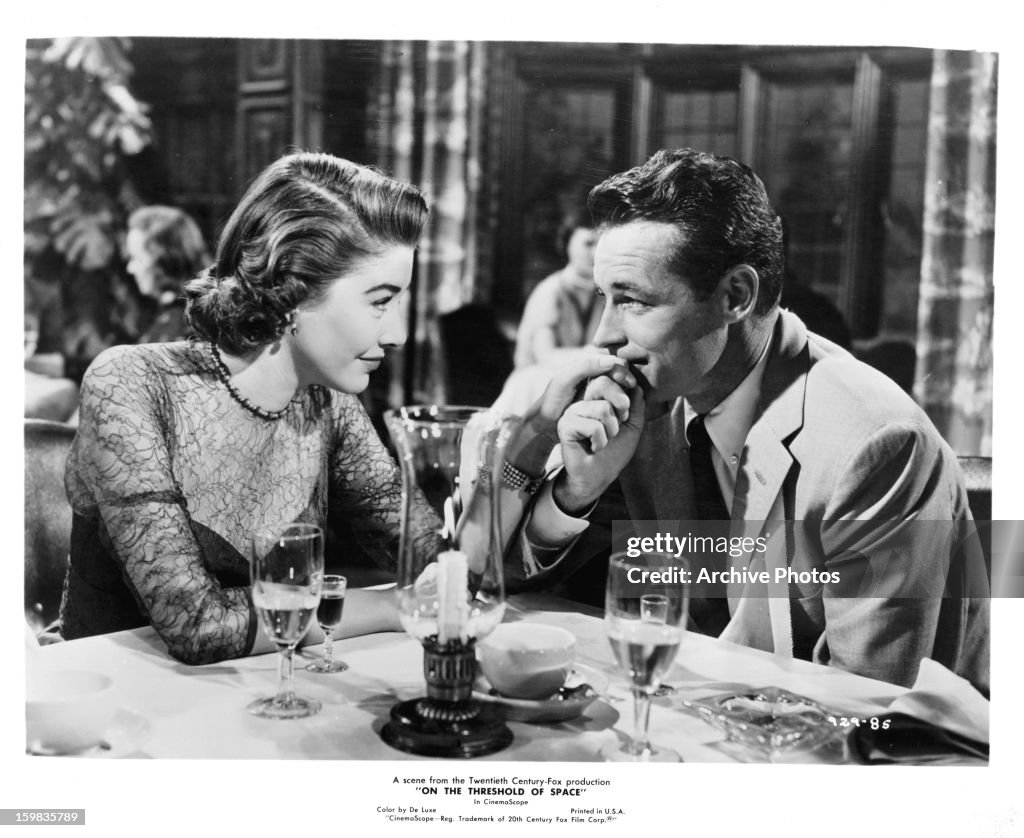 Virginia Leith And Guy Madison In 'On The Threshold Of Space'