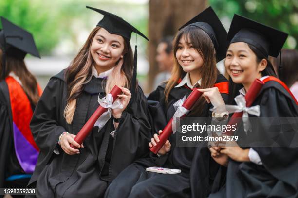 Asian Graduation Asian Child Graduation Gown Photos and Premium High Res Pictures ...