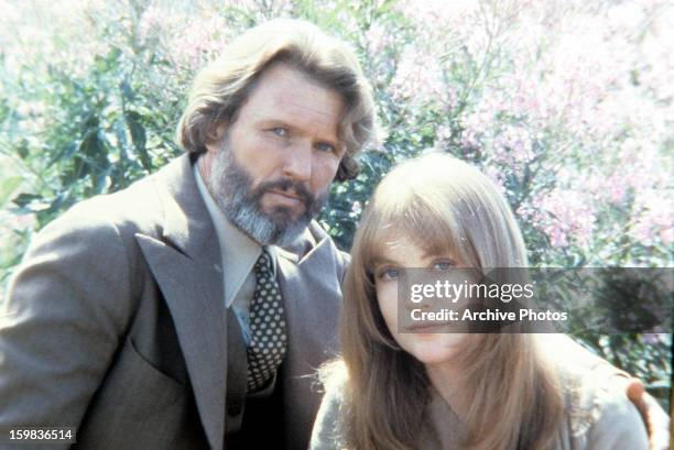 Kris Kristofferson and Isabelle Huppert in a scene from the film 'Heaven's Gate', 1980.