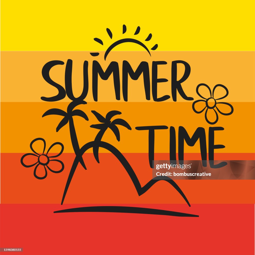 Summer Time Design High-Res Vector Graphic - Getty Images