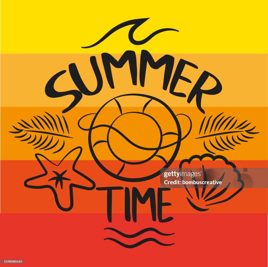 Summer Time Design High-Res Vector Graphic - Getty Images