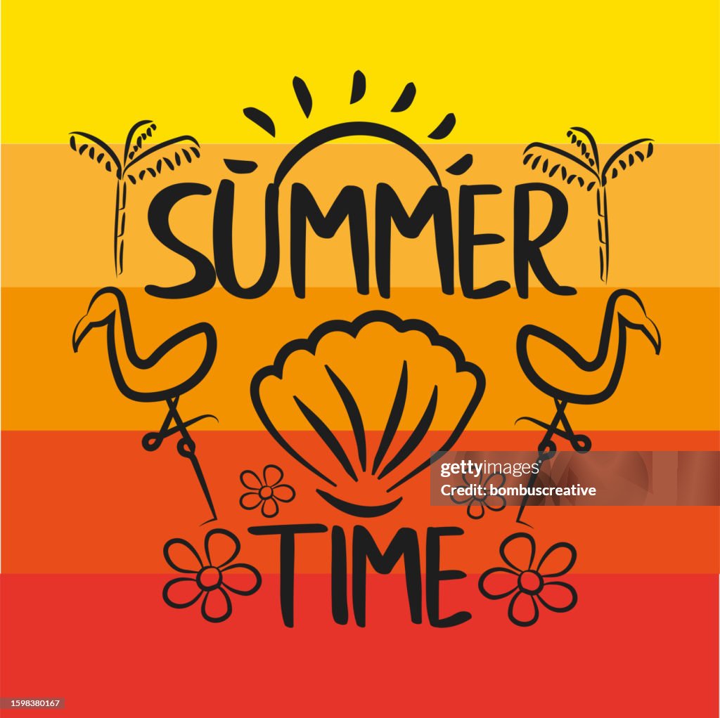 Summer Time Design High-Res Vector Graphic - Getty Images