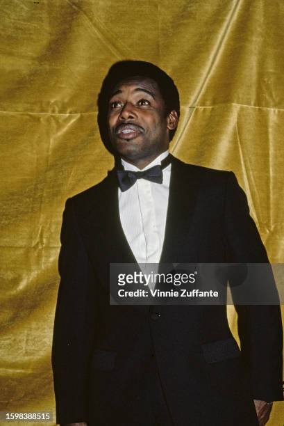 George Benson attends an red carpet event, United States, circa 1980s.
