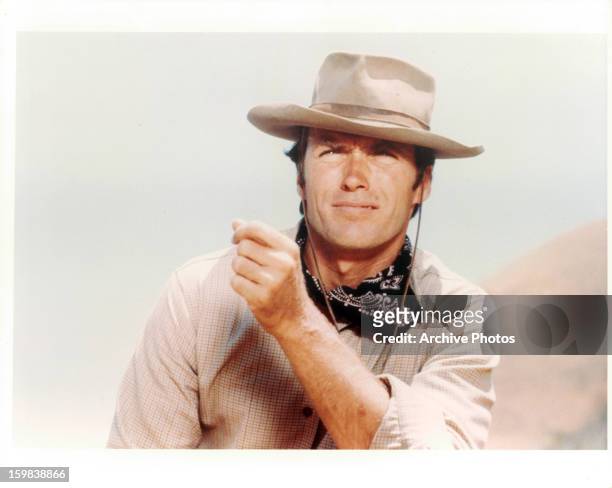 Clint Eastwood in a scene from the television series 'Rawhide', Circa 1962.