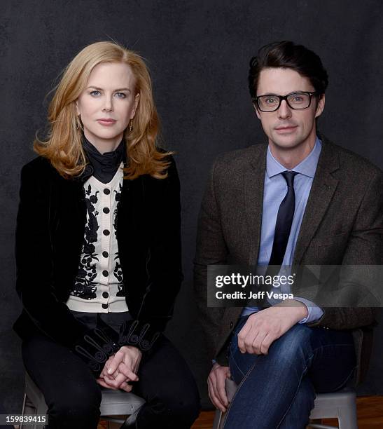 Actors Nicole Kidman and Matthew Goode pose for a portrait during the 2013 Sundance Film Festival at the WireImage Portrait Studio at Village At The...