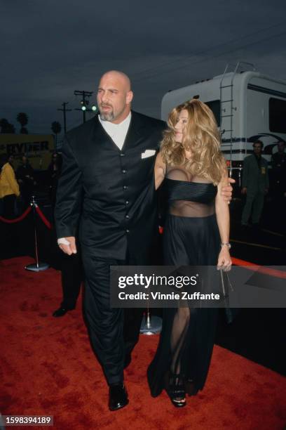 Bill Goldberg and date attend the 27th Annual American Music Awards at Shrine Auditorium in Los Angeles, California, United States, 17th January 2000.