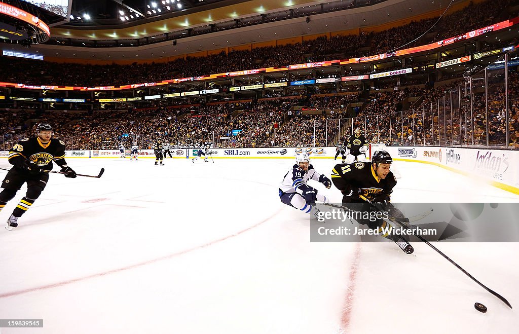 Winnipeg Jets v Boston Bruins